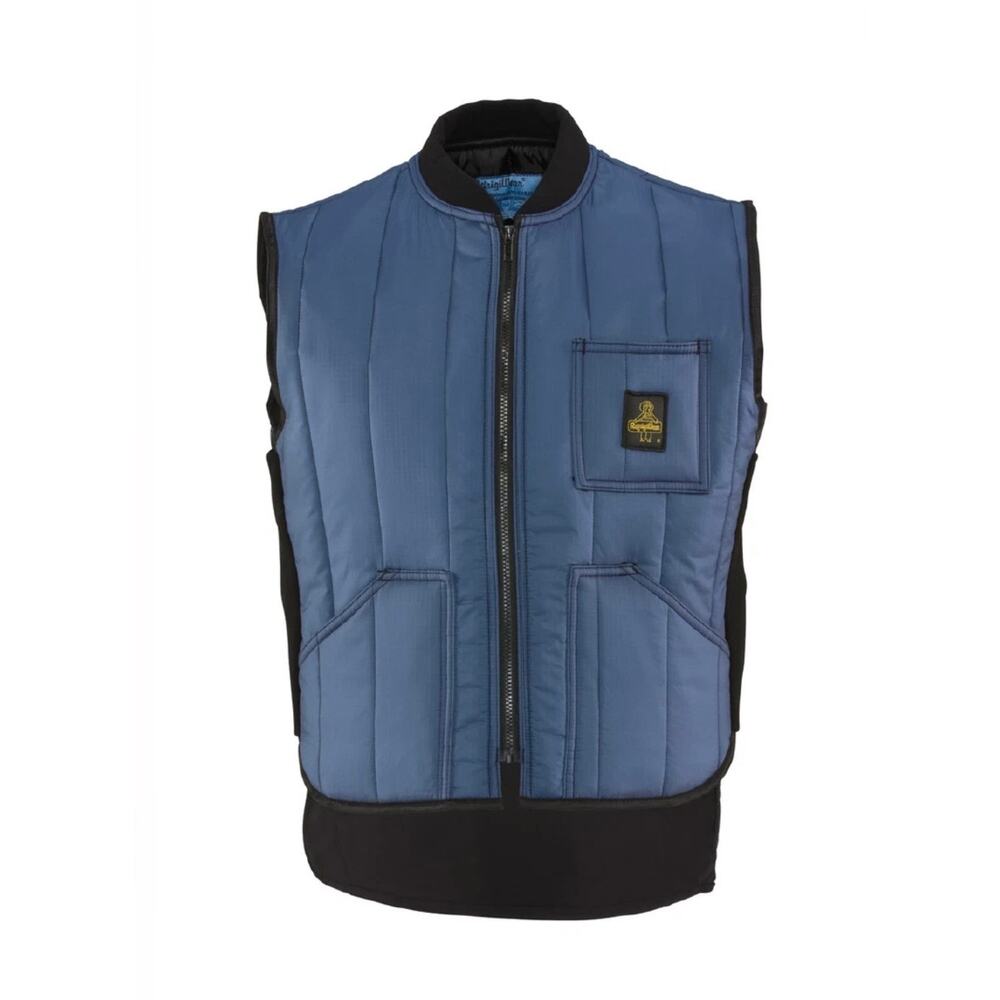 NWOT RefrigiWear Cooler Wear Insulated Water Resistant Vest Men's Small Blue